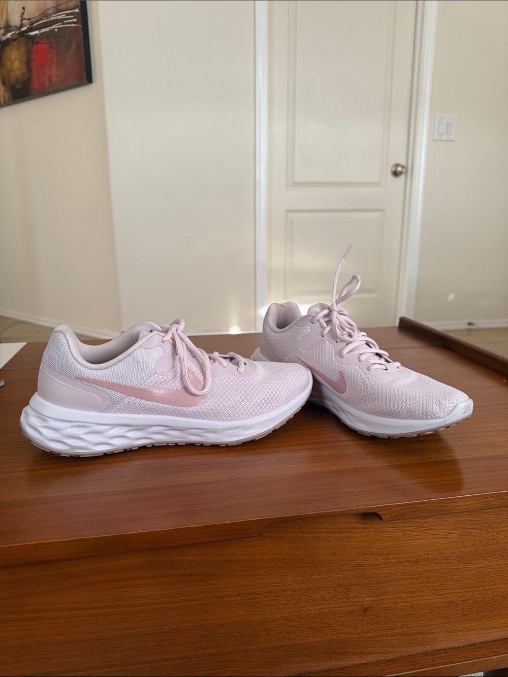 Nike Women's Running Sneakers - Pale Pink/White